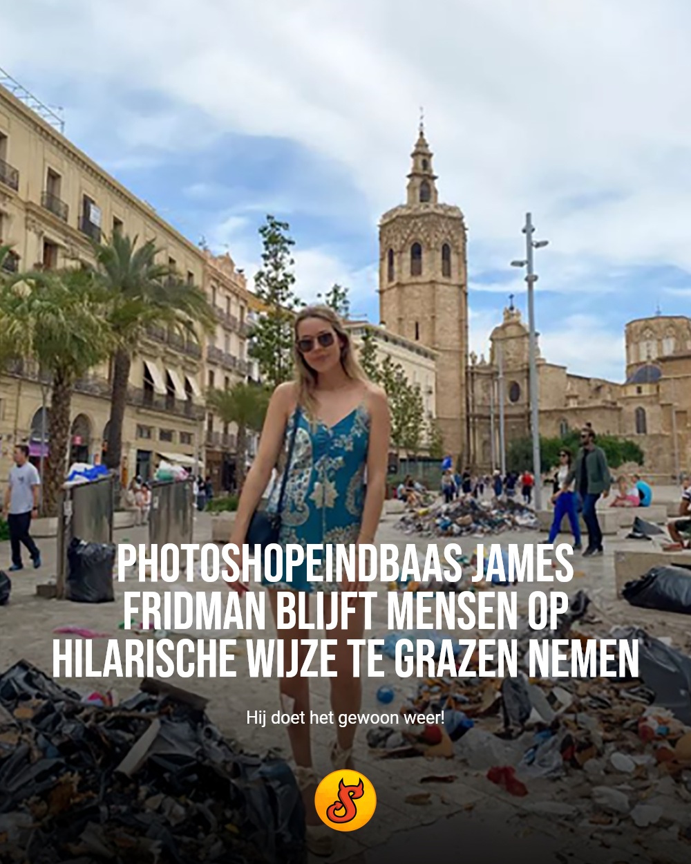 Photoshopeindbaas James Fridman blijft mensen op hilarische wijze te grazen nemen