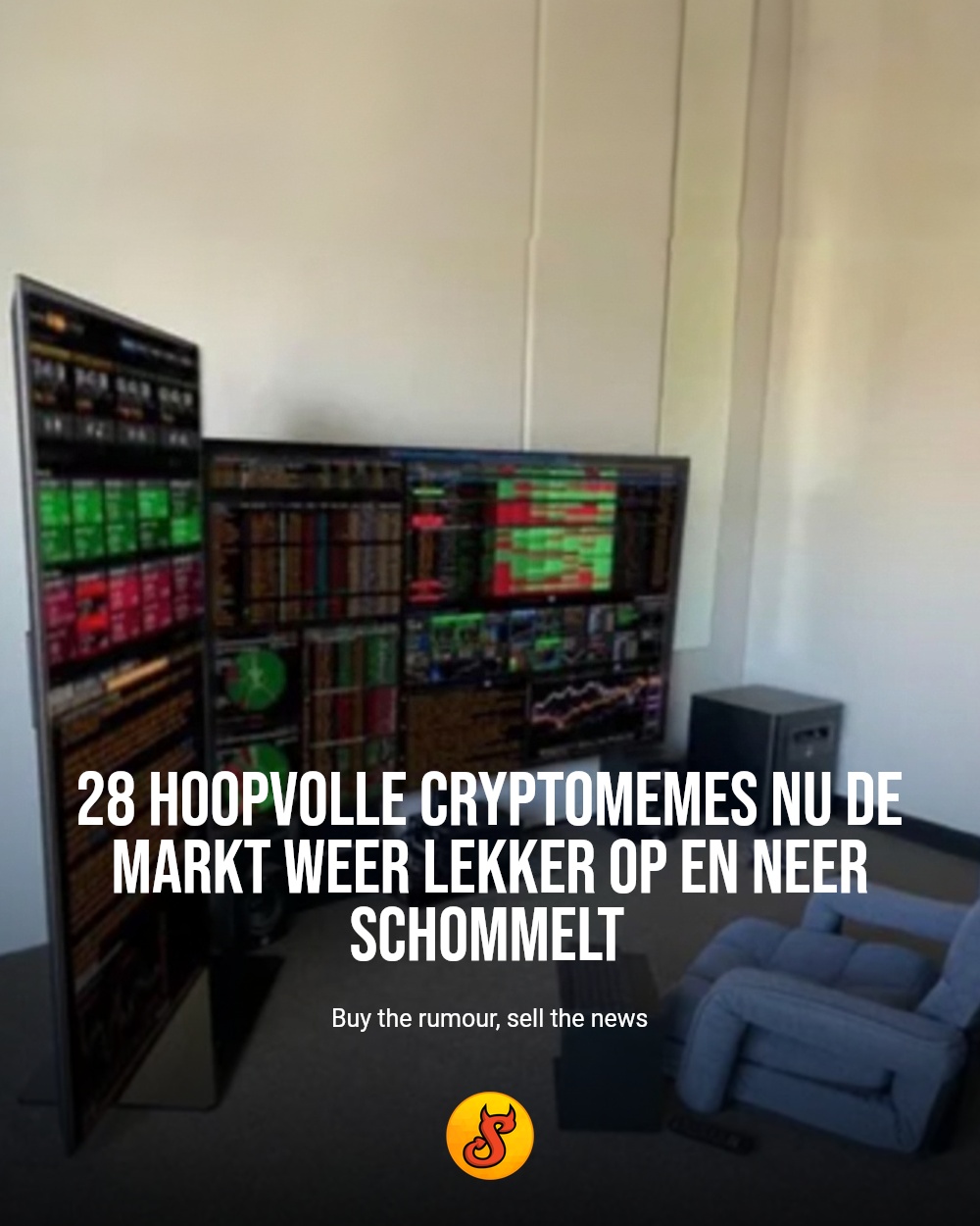 28 hoopvolle cryptomemes nu de markt weer lekker op en neer schommelt