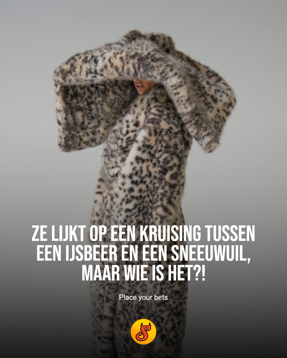 Ze lijkt op een kruising tussen een ijsbeer en een sneeuwuil, maar wie is het?!
