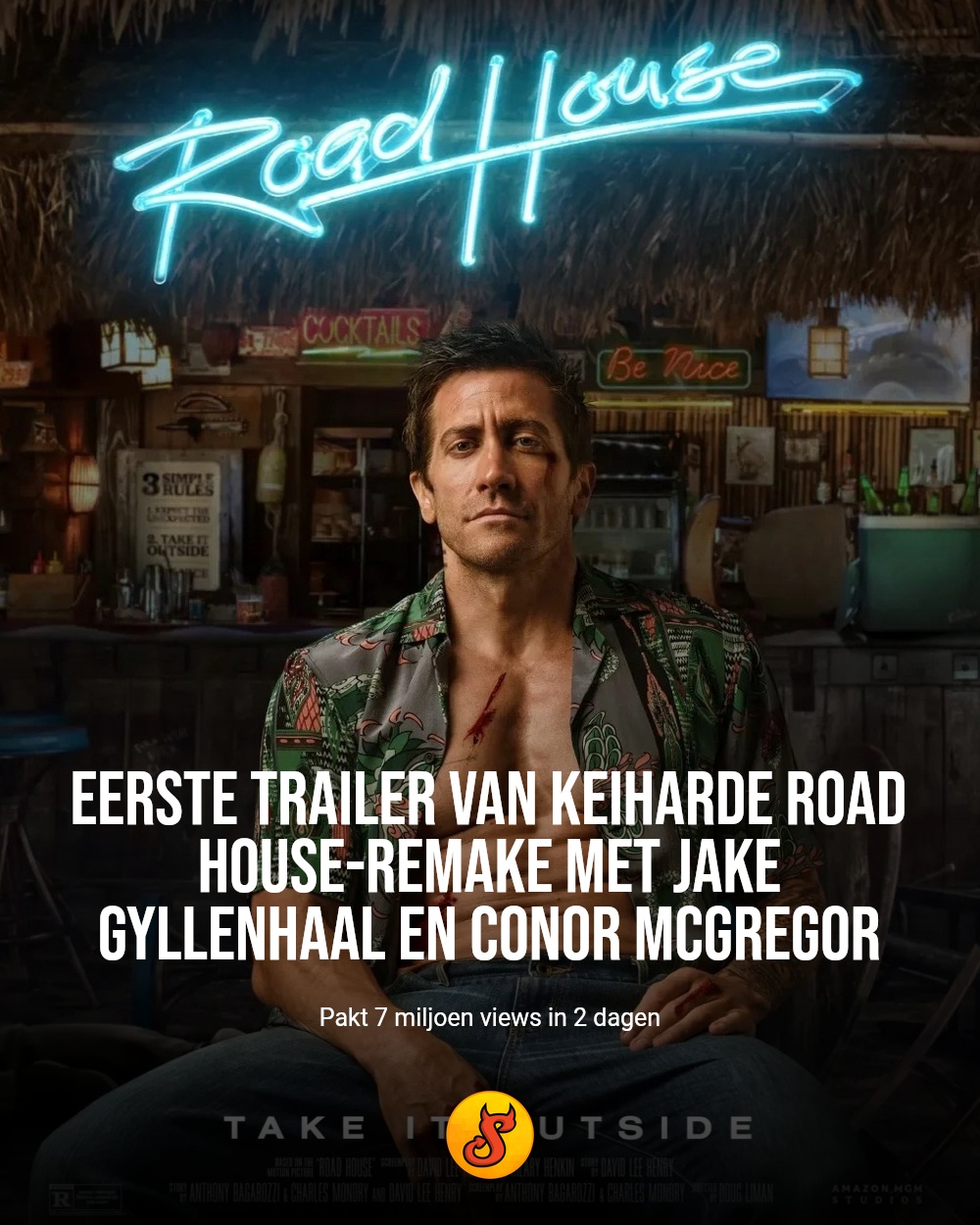 Eerste trailer van keiharde Road House-remake met Jake Gyllenhaal en Conor McGregor