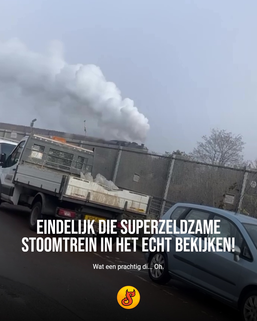 Eindelijk die superzeldzame stoomtrein in het echt bekijken!