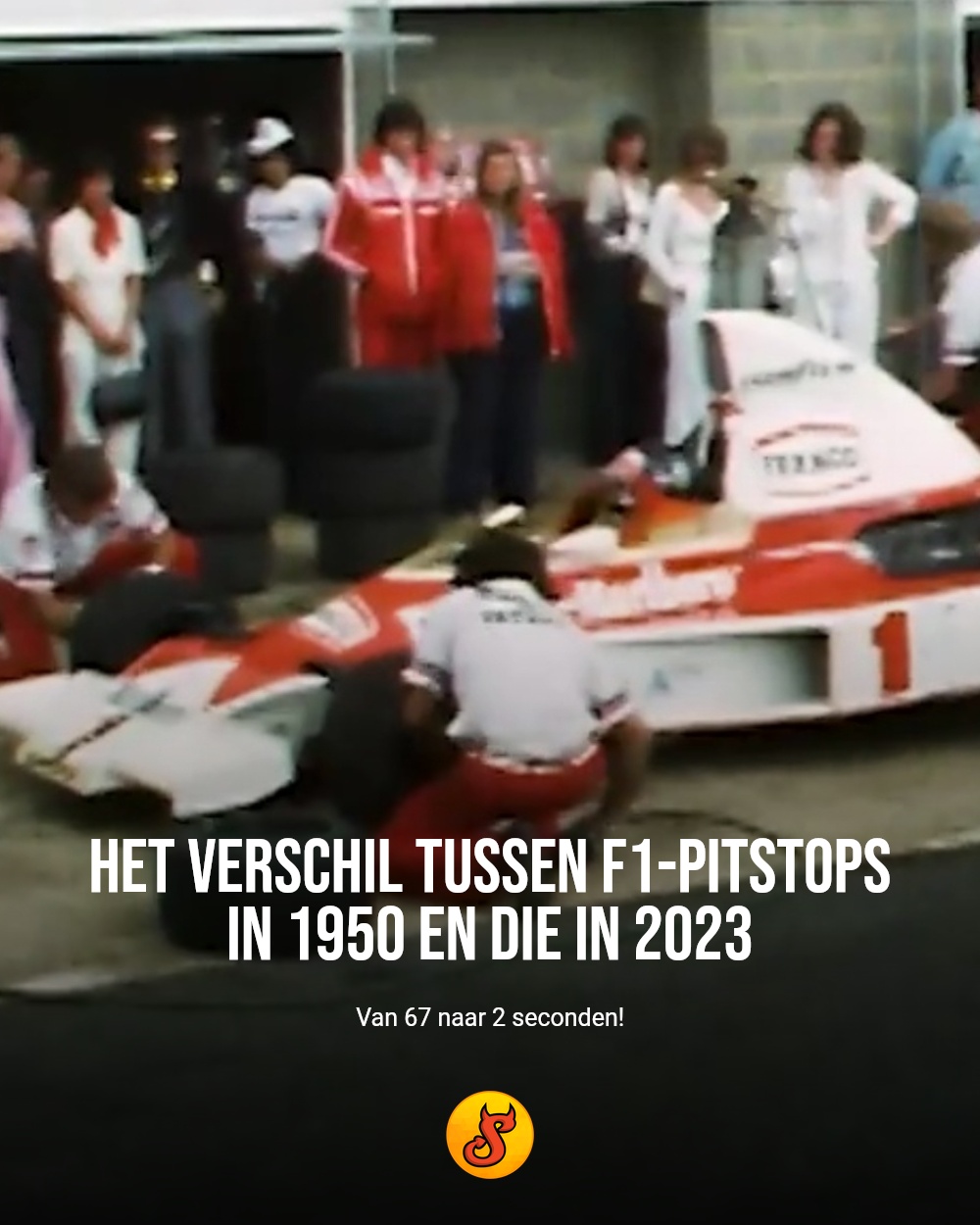 Het verschil tussen F1-pitstops in 1950 en die in 2023