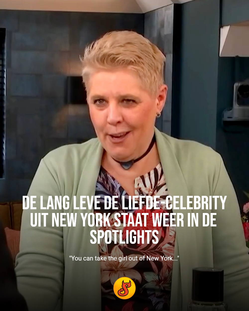 De Lang Leve de Liefde-celebrity uit New York staat weer in de spotlights