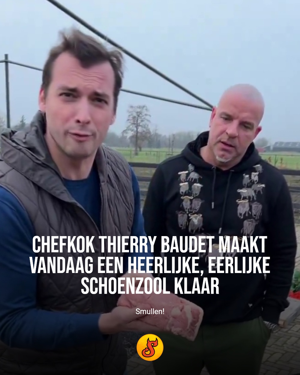 Chefkok Thierry Baudet maakt vandaag een heerlijke, eerlijke schoenzool klaar