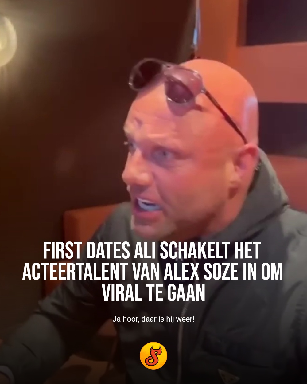 First Dates Ali schakelt het acteertalent van Alex Soze in om viral te gaan