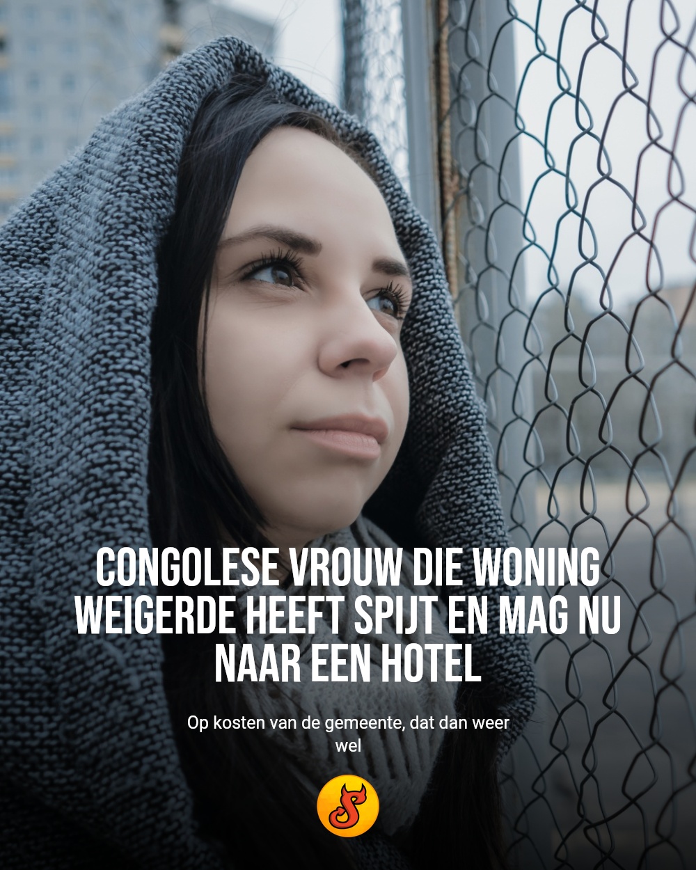 Congolese vrouw die woning weigerde heeft spijt en mag nu naar een hotel