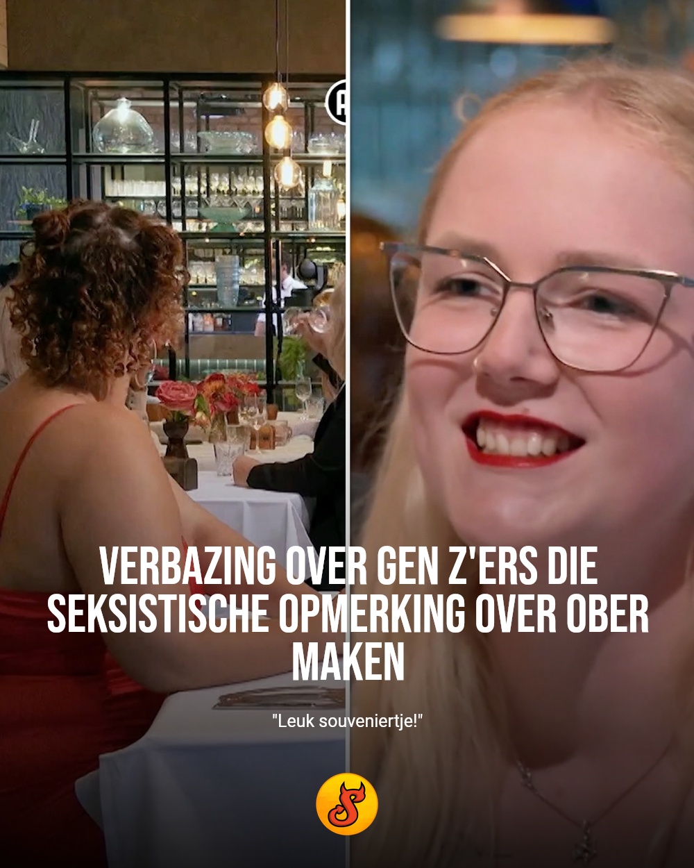 Verbazing over Gen Z'ers die seksistische opmerking over ober maken