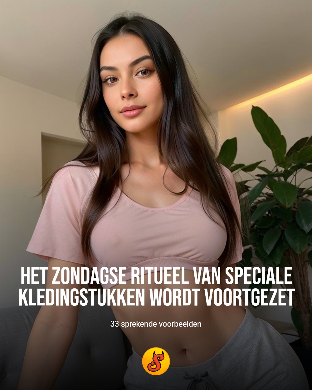 Het zondagse ritueel van speciale kledingstukken wordt voortgezet