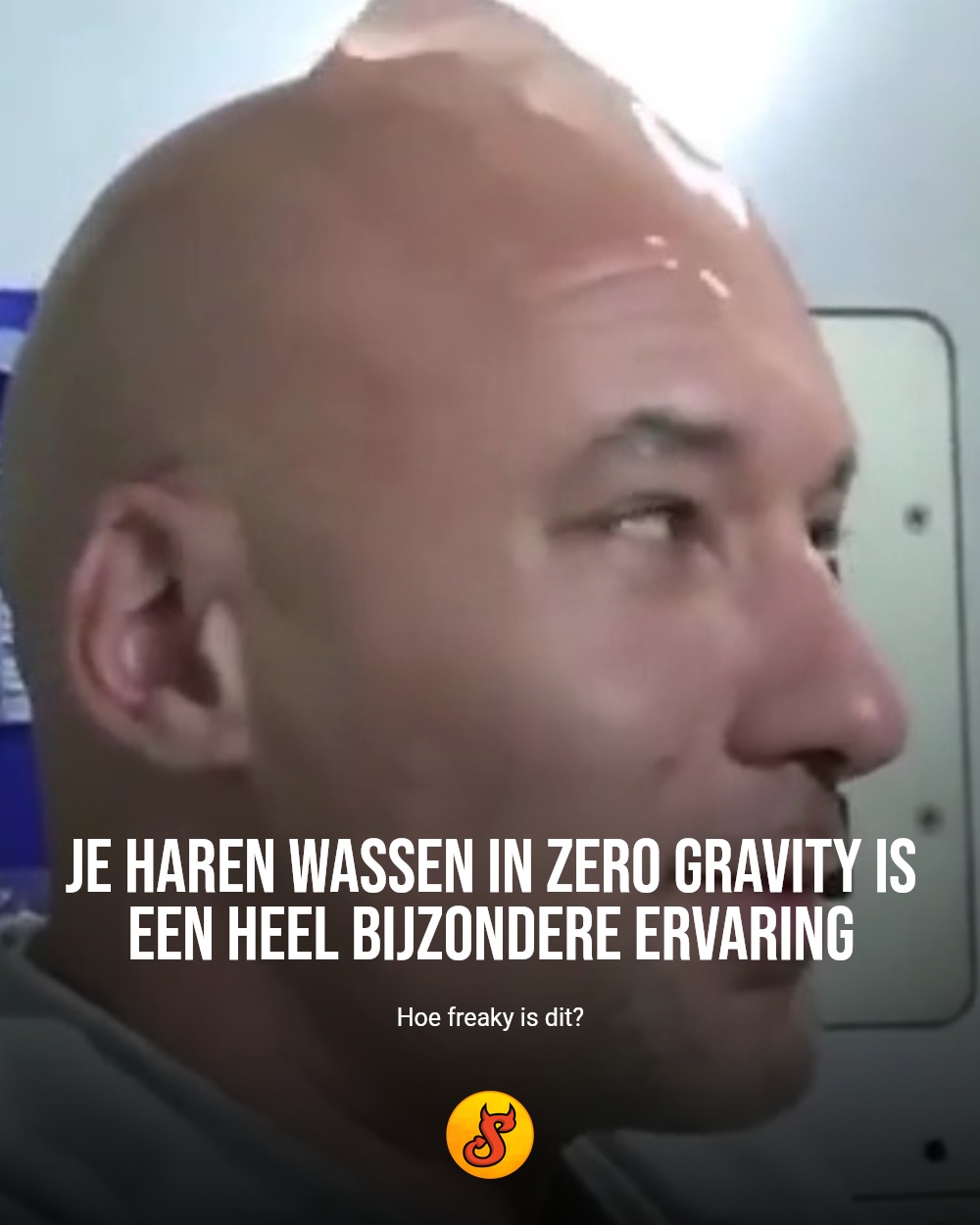 Je haren wassen in zero gravity is een heel bijzondere ervaring
