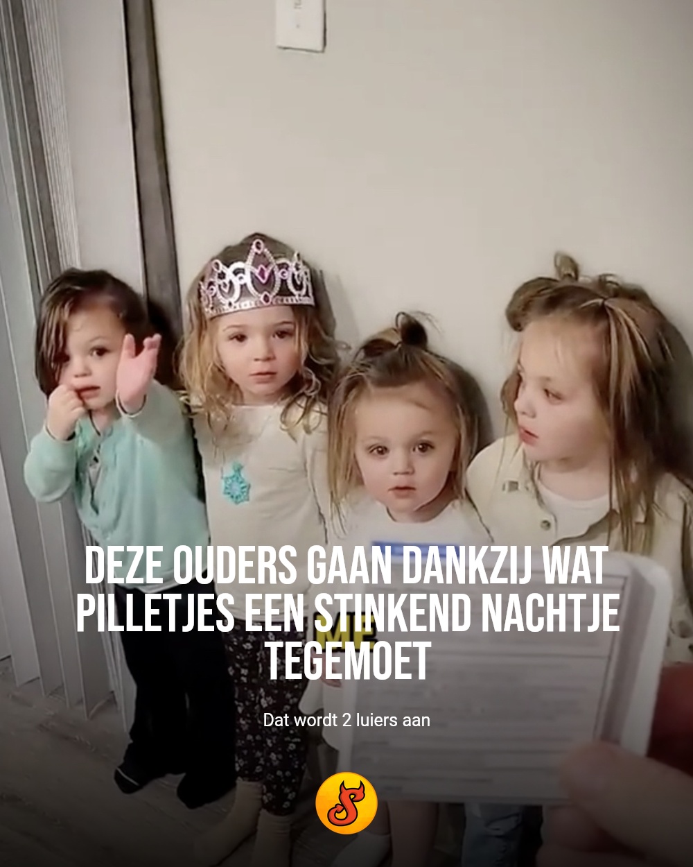 Deze ouders gaan dankzij wat pilletjes een stinkend nachtje tegemoet