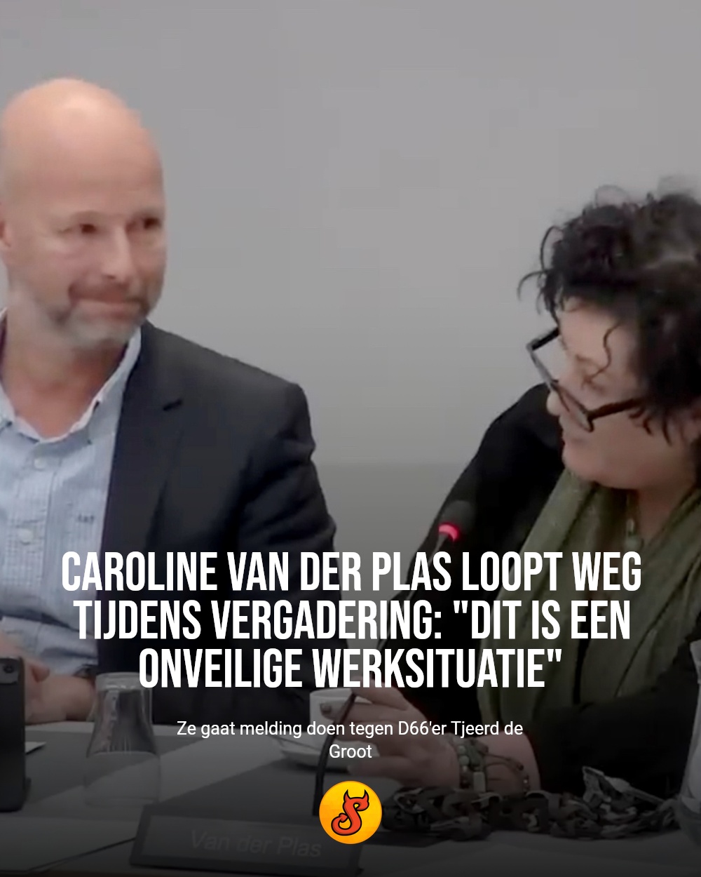 Caroline van der Plas loopt weg tijdens vergadering: "Dit is een onveilige werksituatie"