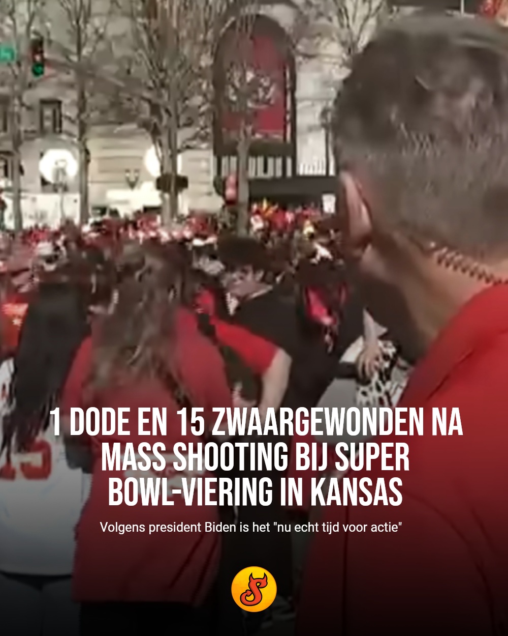 1 dode en 15 zwaargewonden na mass shooting bij Super Bowl-viering in Kansas