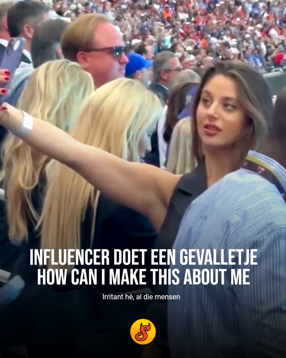 Influencer Carina Zavline doet een gevalletje how can I make this about me