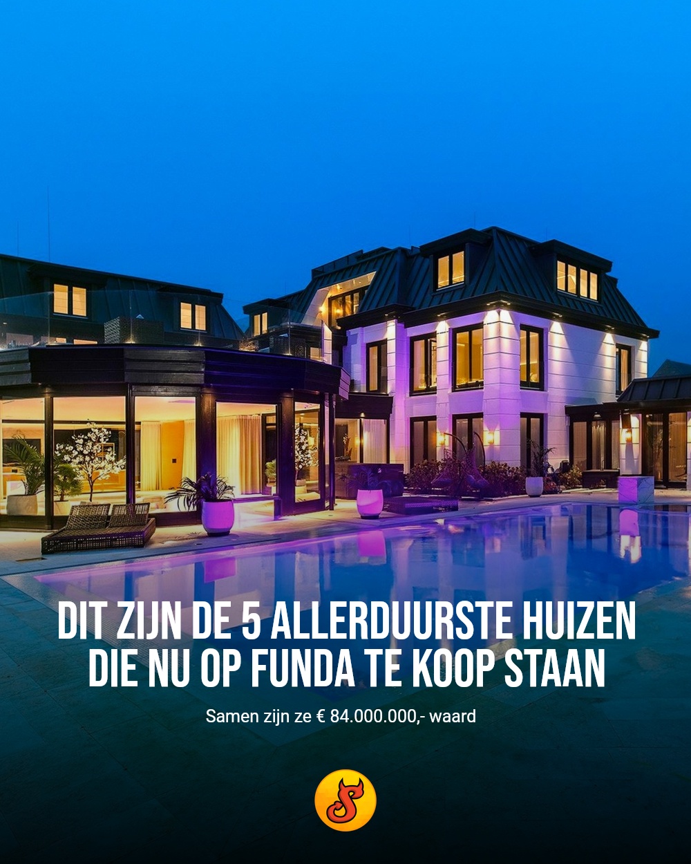 Dit zijn de 5 allerduurste huizen die nu op Funda te koop staan