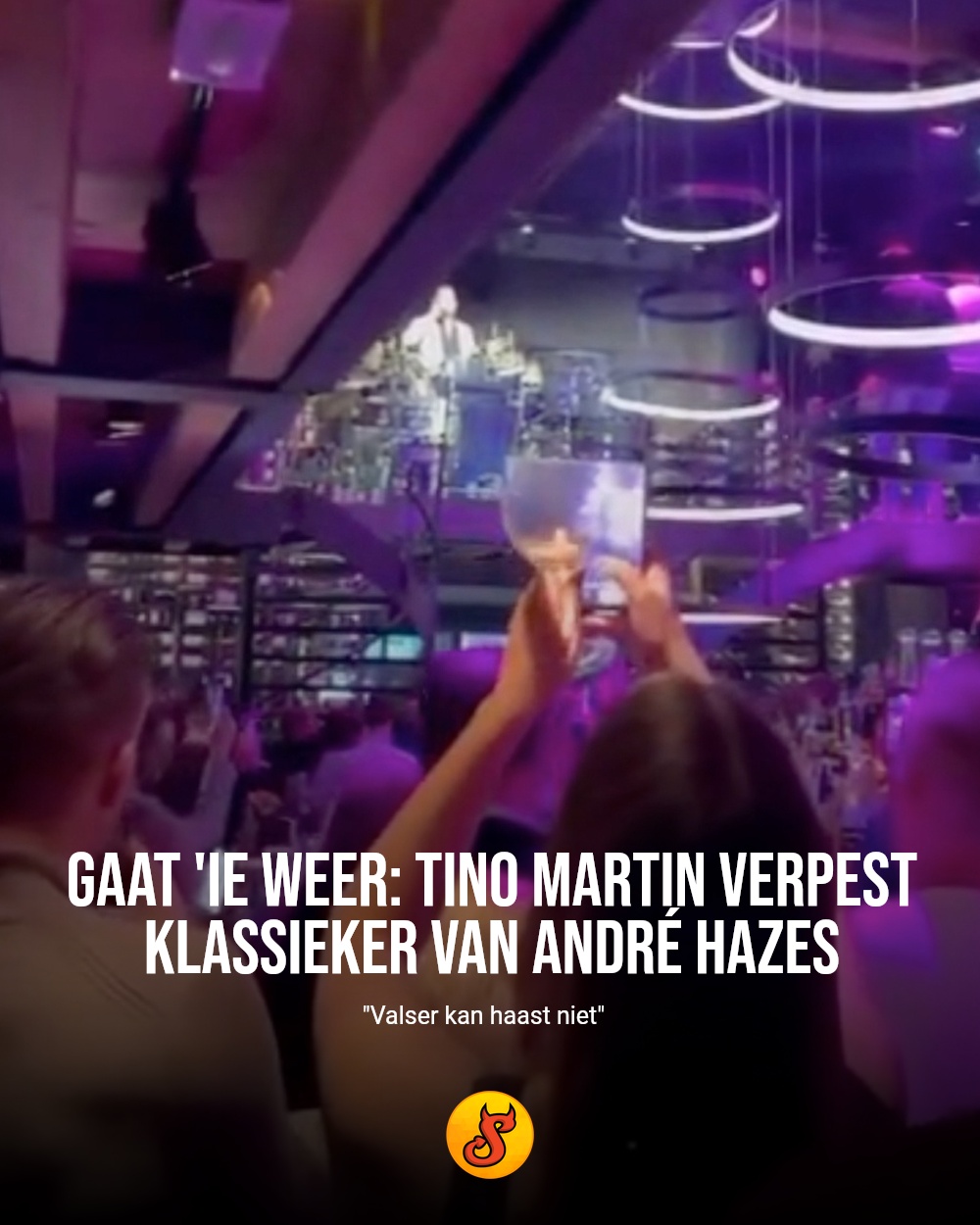 Gaat 'ie weer: Tino Martin verpest klassieker van André Hazes