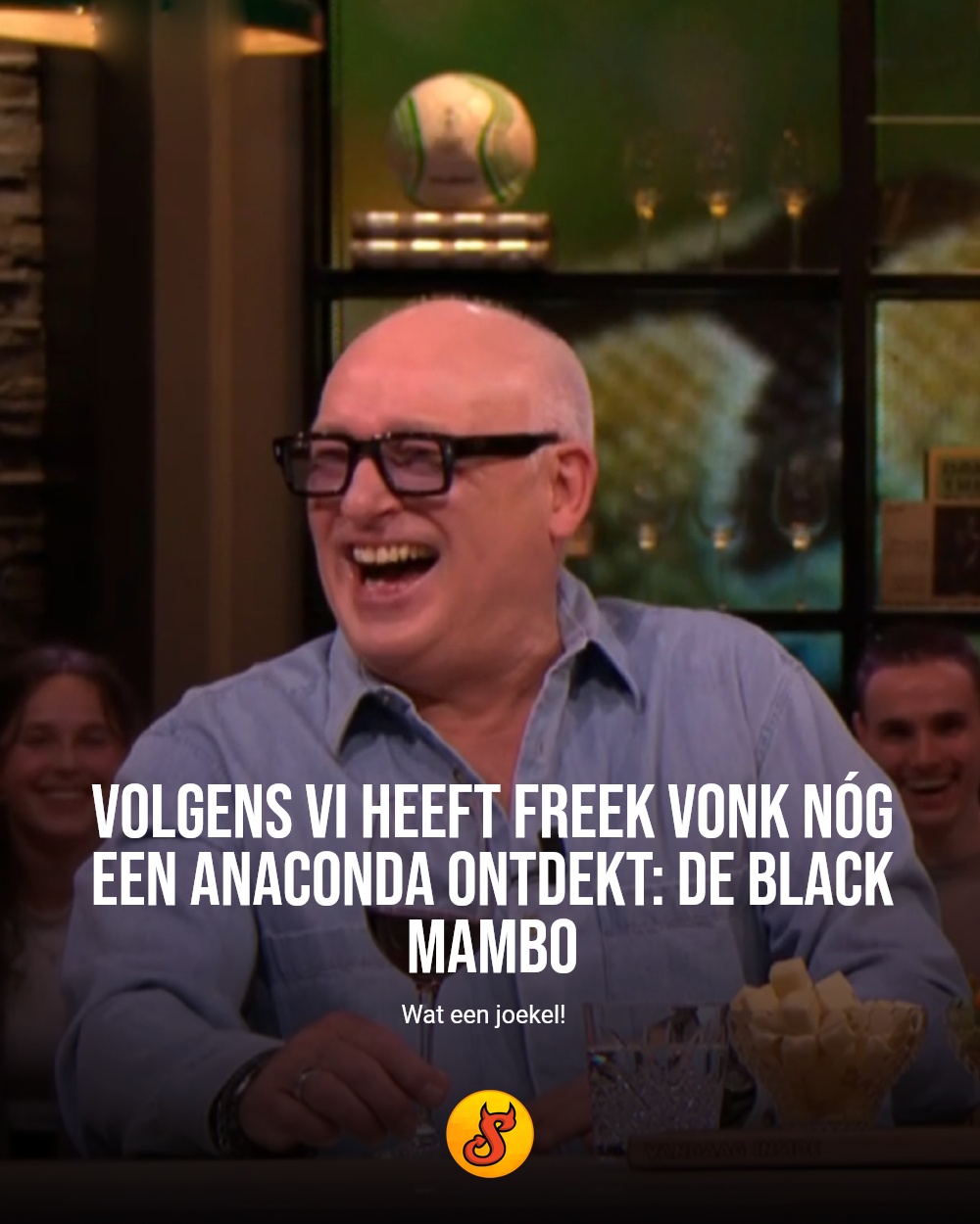 Volgens VI heeft Freek Vonk nóg een anaconda ontdekt: de black mambo