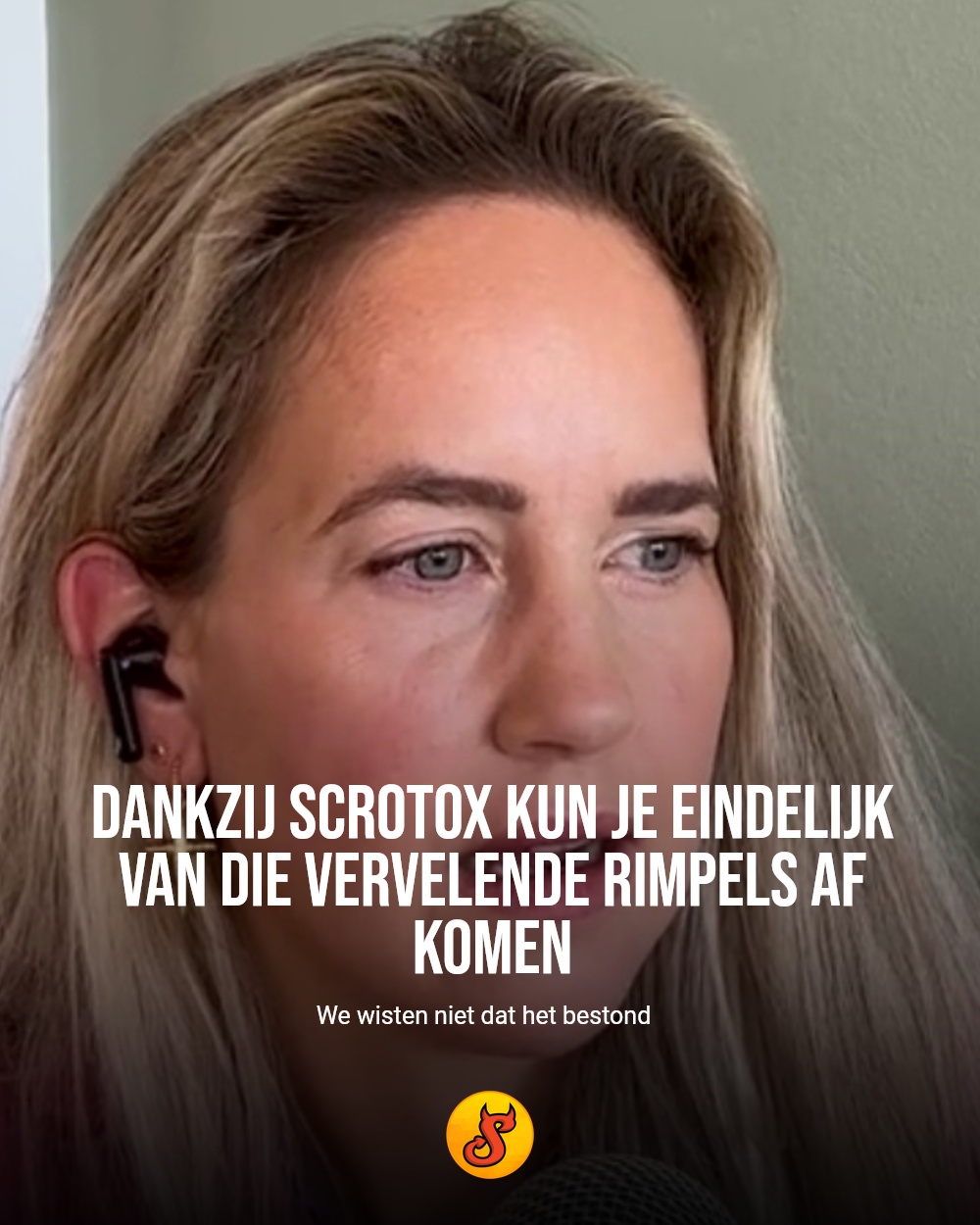 Dankzij Scrotox kun je eindelijk van die vervelende rimpels af komen