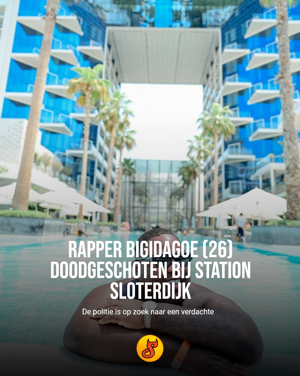 Rapper Bigidagoe (26) doodgeschoten bij station Sloterdijk