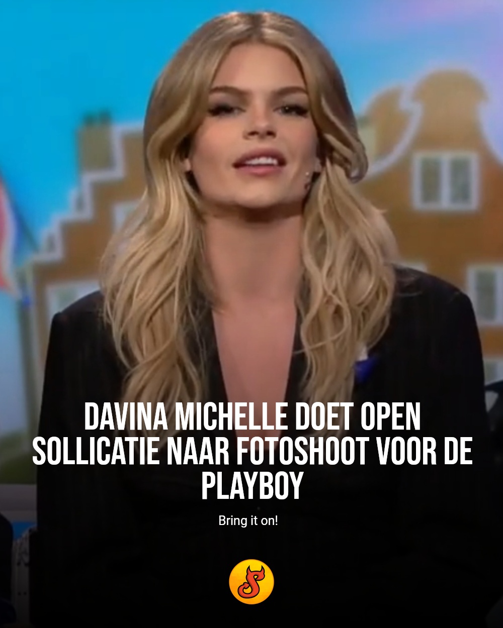 Davina Michelle doet open sollicatie naar fotoshoot voor de Playboy