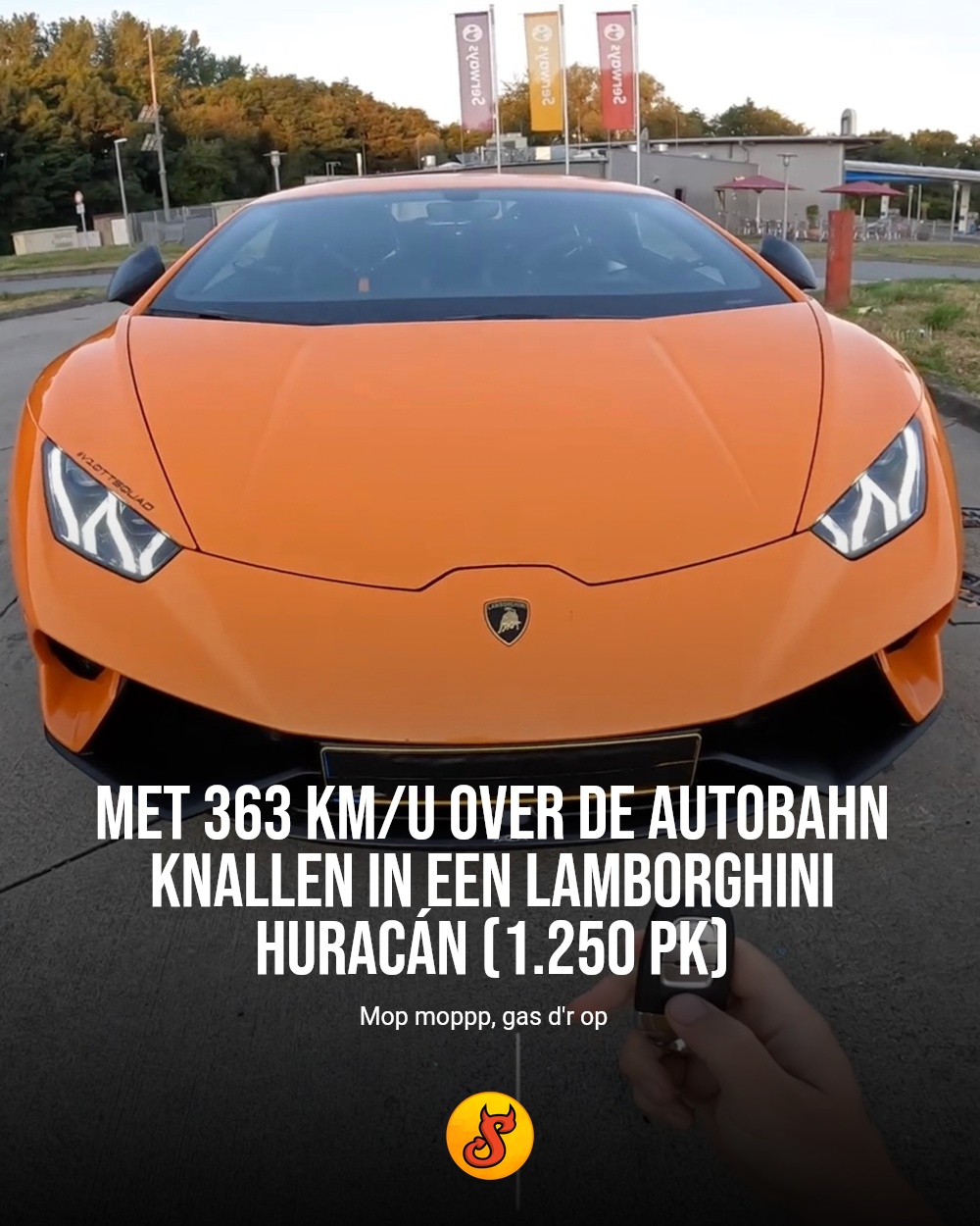Met 363 km/u over de Autobahn knallen in een Lamborghini Huracán (1.250 pk)