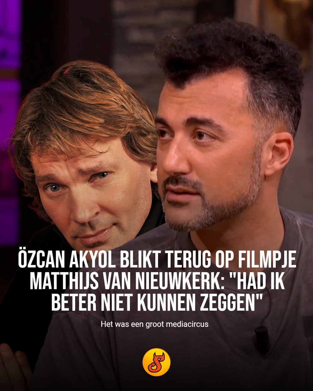 Özcan Akyol blikt terug op filmpje Matthijs van Nieuwkerk: "Had ik beter niet kunnen zeggen"