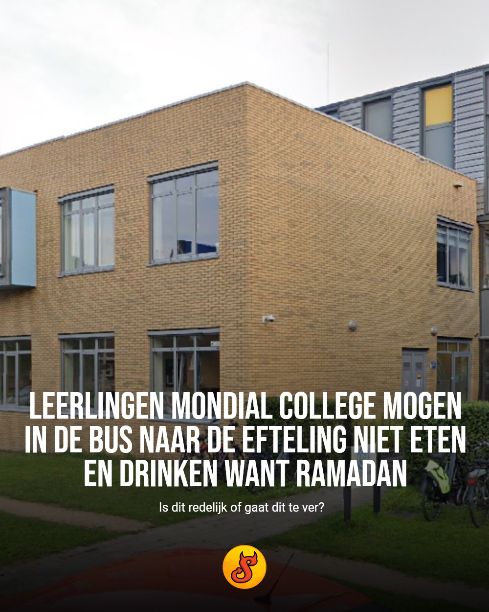 Leerlingen Mondial College mogen in de bus naar de Efteling niet eten en drinken want ramadan
