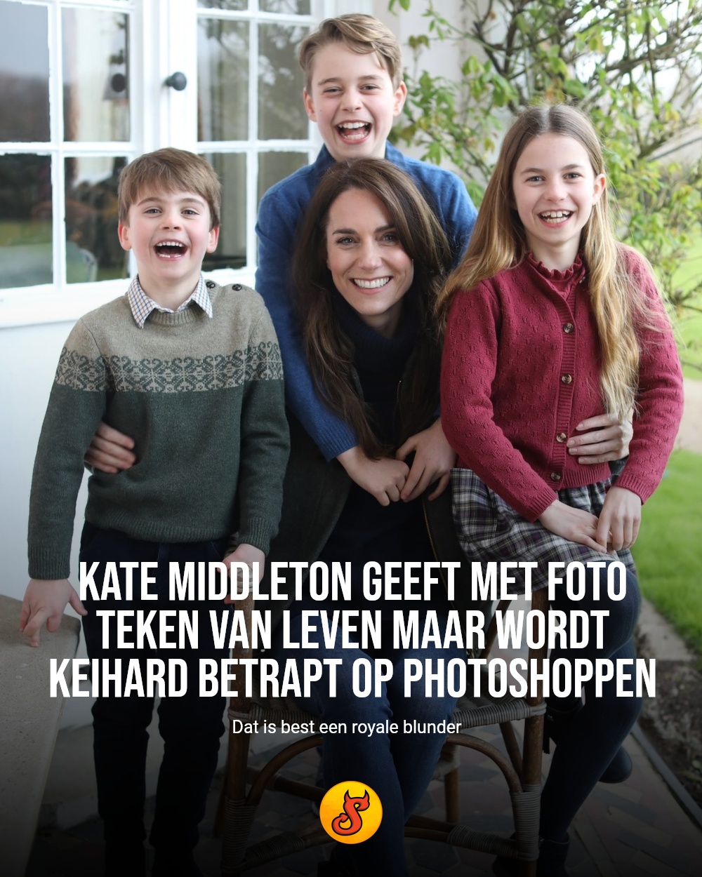 Kate Middleton geeft met foto teken van leven maar wordt keihard betrapt op Photoshoppen