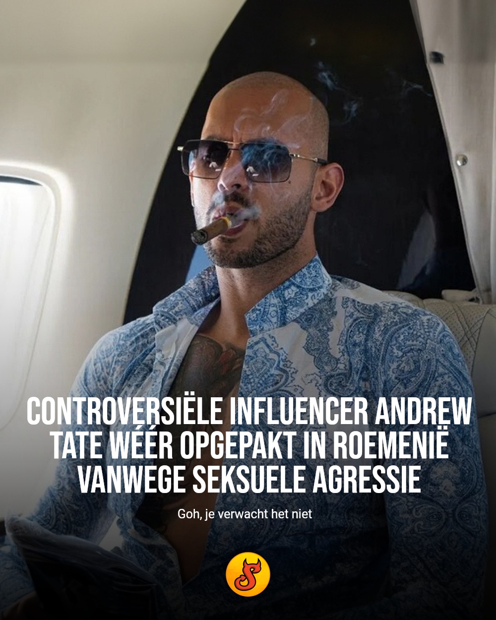 Controversiële influencer Andrew Tate wéér opgepakt in Roemenië vanwege seksuele agressie