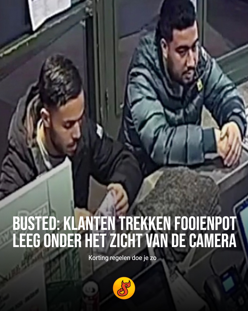 Busted: klanten trekken fooienpot leeg onder het zicht van de camera