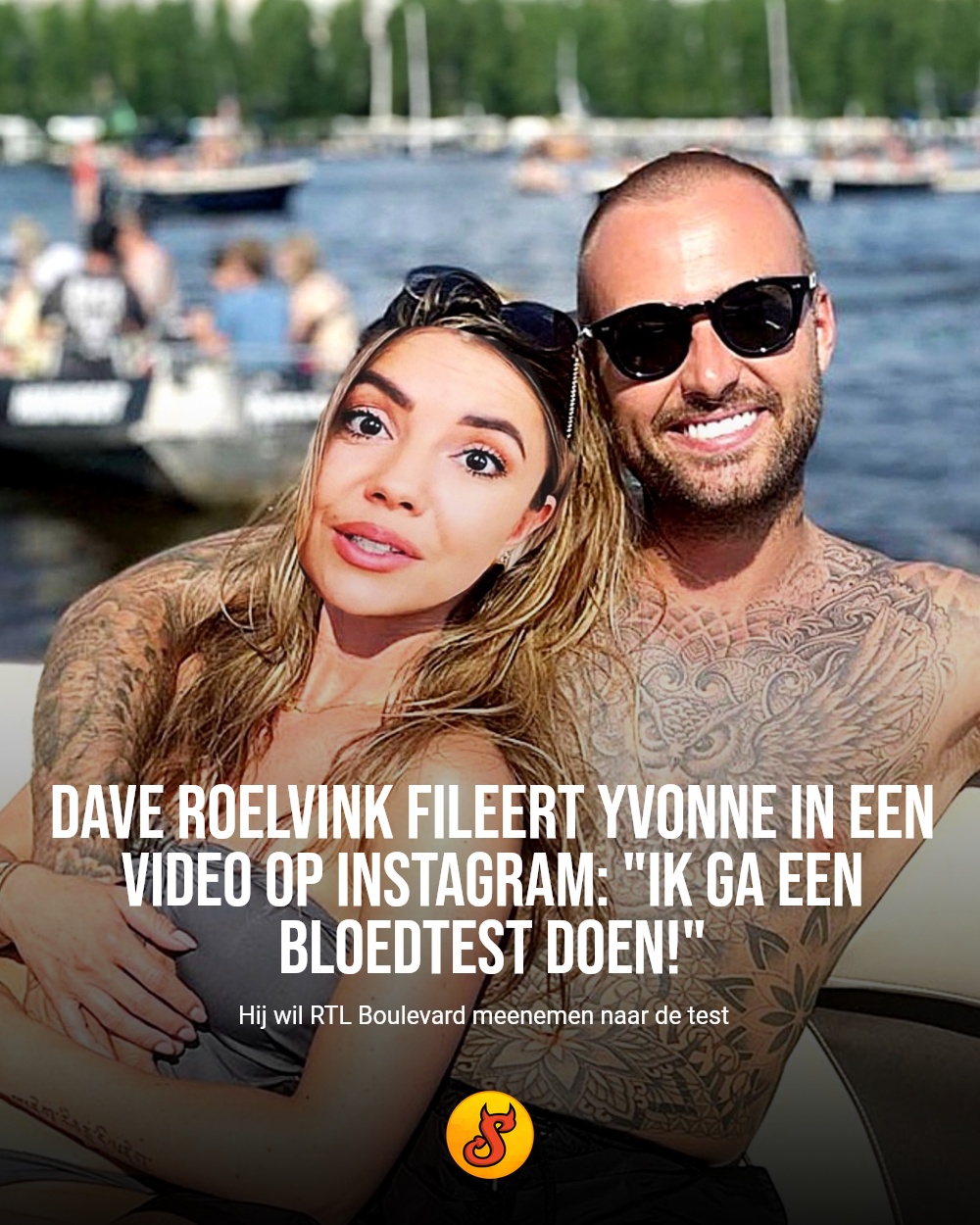 Dave Roelvink fileert Yvonne in een video op Instagram: "Ik ga een bloedtest doen!"