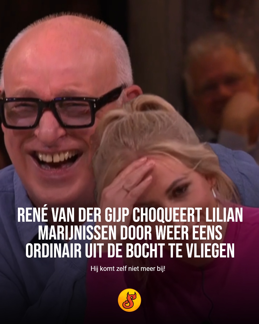 René van der Gijp choqueert Lilian Marijnissen door weer eens ordinair uit de bocht te vliegen