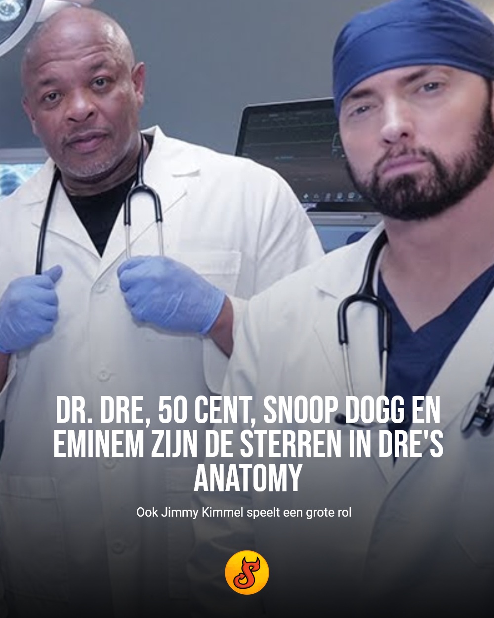Dr. Dre, 50 Cent, Snoop Dogg en Eminem zijn de sterren in Dre's Anatomy