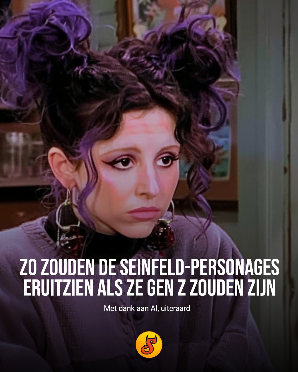 Zo zouden de Seinfeld-personages eruitzien als ze Gen Z zouden zijn