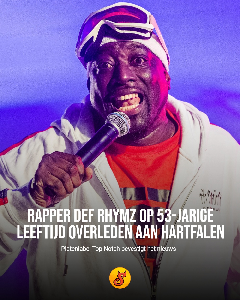 Rapper Def Rhymz op 53-jarige leeftijd overleden aan hartfalen