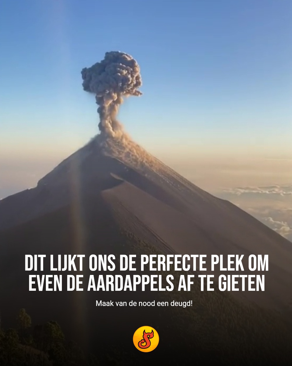 Dit lijkt ons de perfecte plek om even de aardappels af te gieten