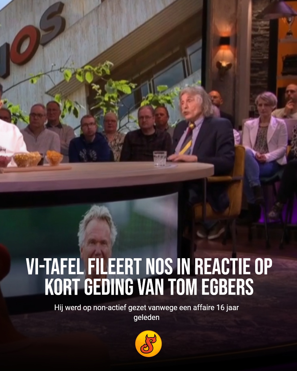 VI-tafel fileert NOS in reactie op kort geding van Tom Egbers