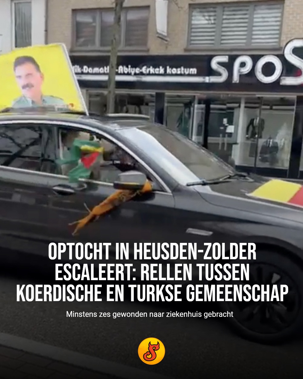 Optocht in Heusden-Zolder escaleert: rellen tussen Koerdische en Turkse gemeenschap