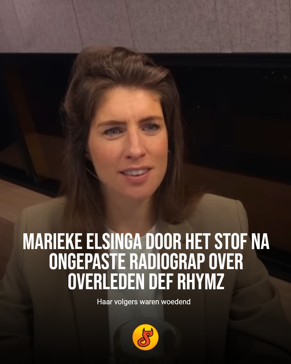 Marieke Elsinga door het stof na ongepaste radiograp over overleden Def Rhymz