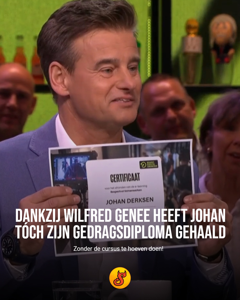 Dankzij Wilfred Genee heeft Johan tóch zijn gedragsdiploma gehaald