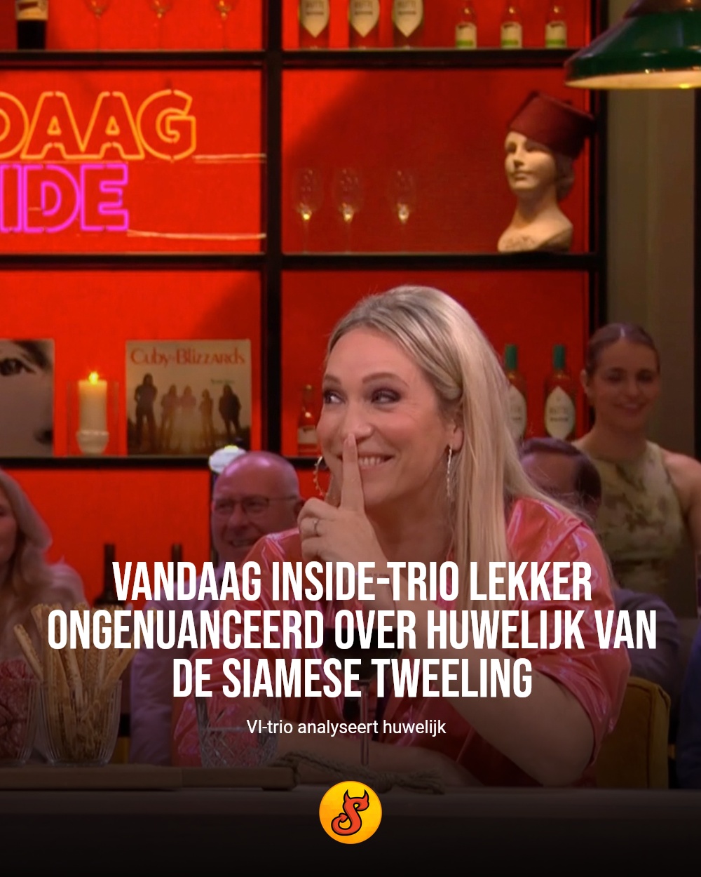 Vandaag Inside-trio lekker ongenuanceerd over huwelijk van de Siamese tweeling