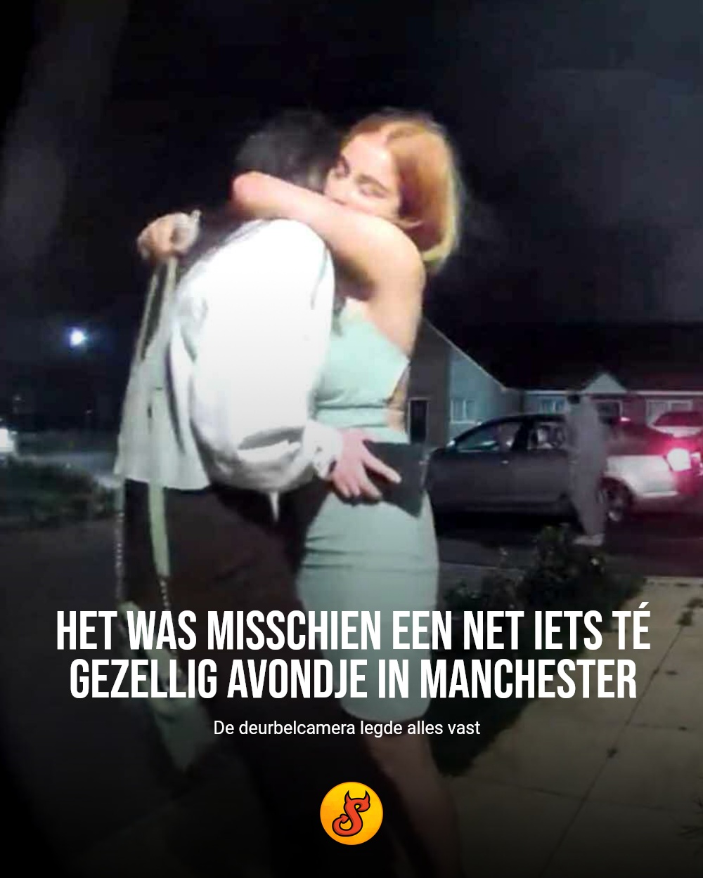 Het was misschien een net iets té gezellig avondje in Manchester