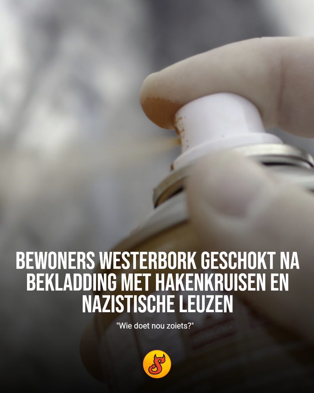 Bewoners Westerbork geschokt na bekladding met hakenkruisen en nazistische leuzen