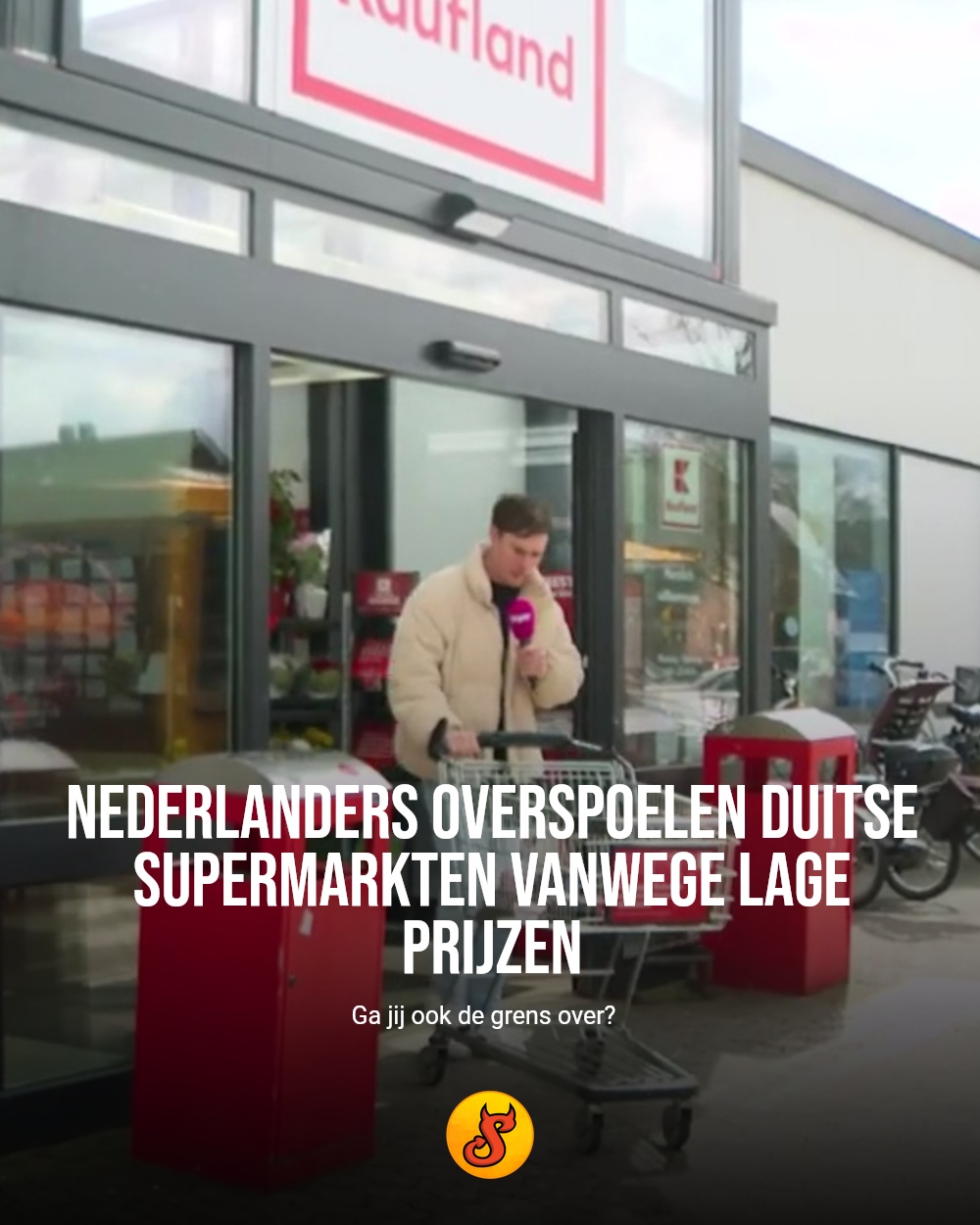 Nederlanders overspoelen Duitse supermarkten vanwege lage prijzen