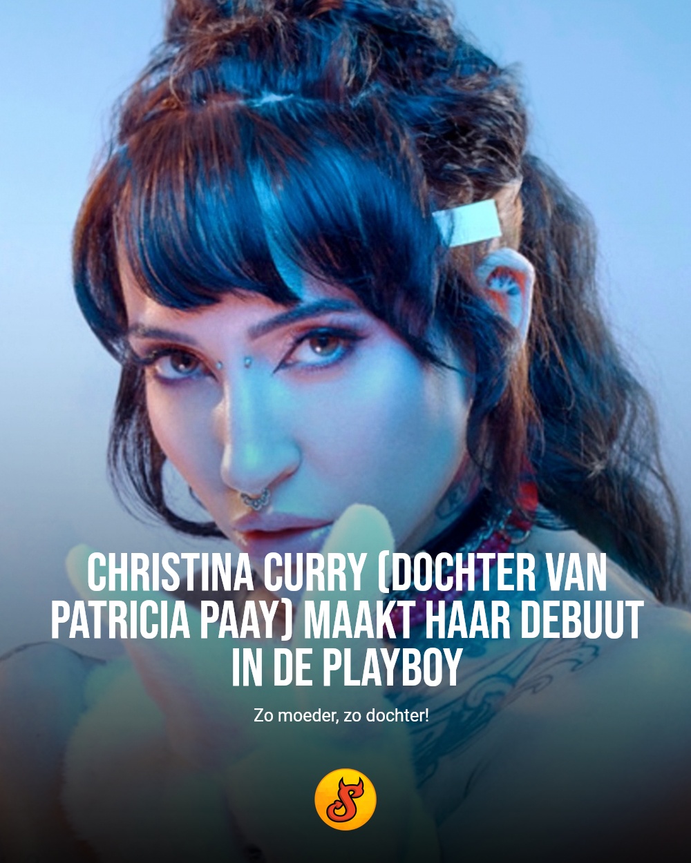 Christina Curry (dochter van Patricia Paay) maakt haar debuut in de Playboy