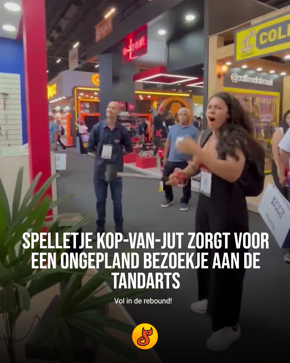 Spelletje kop-van-jut zorgt voor een ongepland bezoekje aan de tandarts