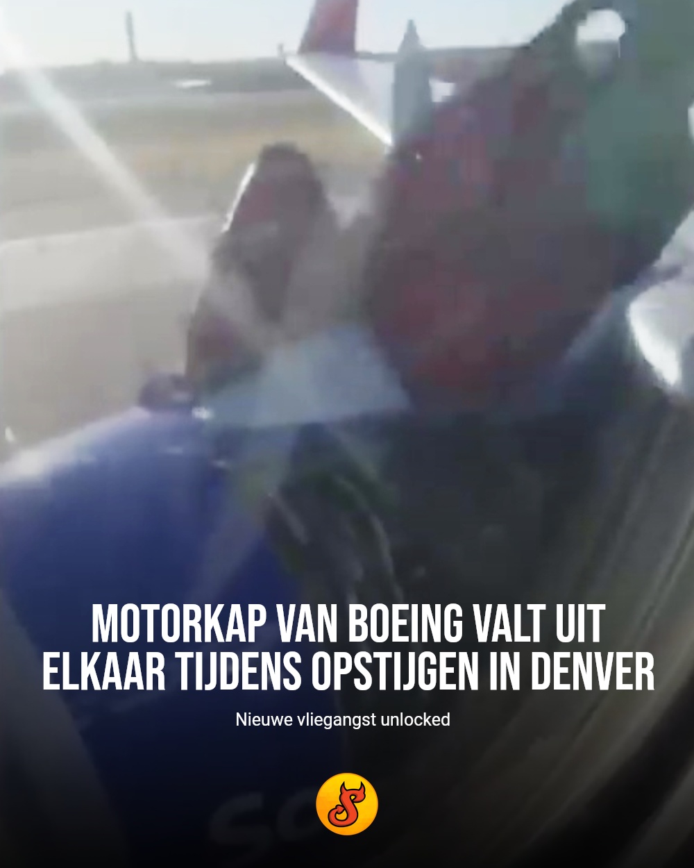 Motorkap van Boeing valt uit elkaar tijdens opstijgen in Denver