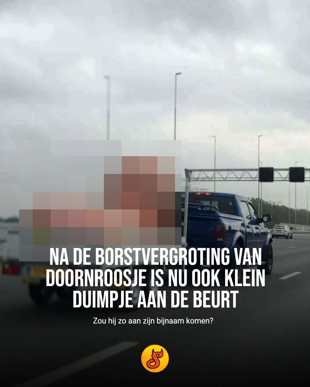 Na de borstvergroting van Doornroosje is nu ook Klein Duimpje aan de beurt