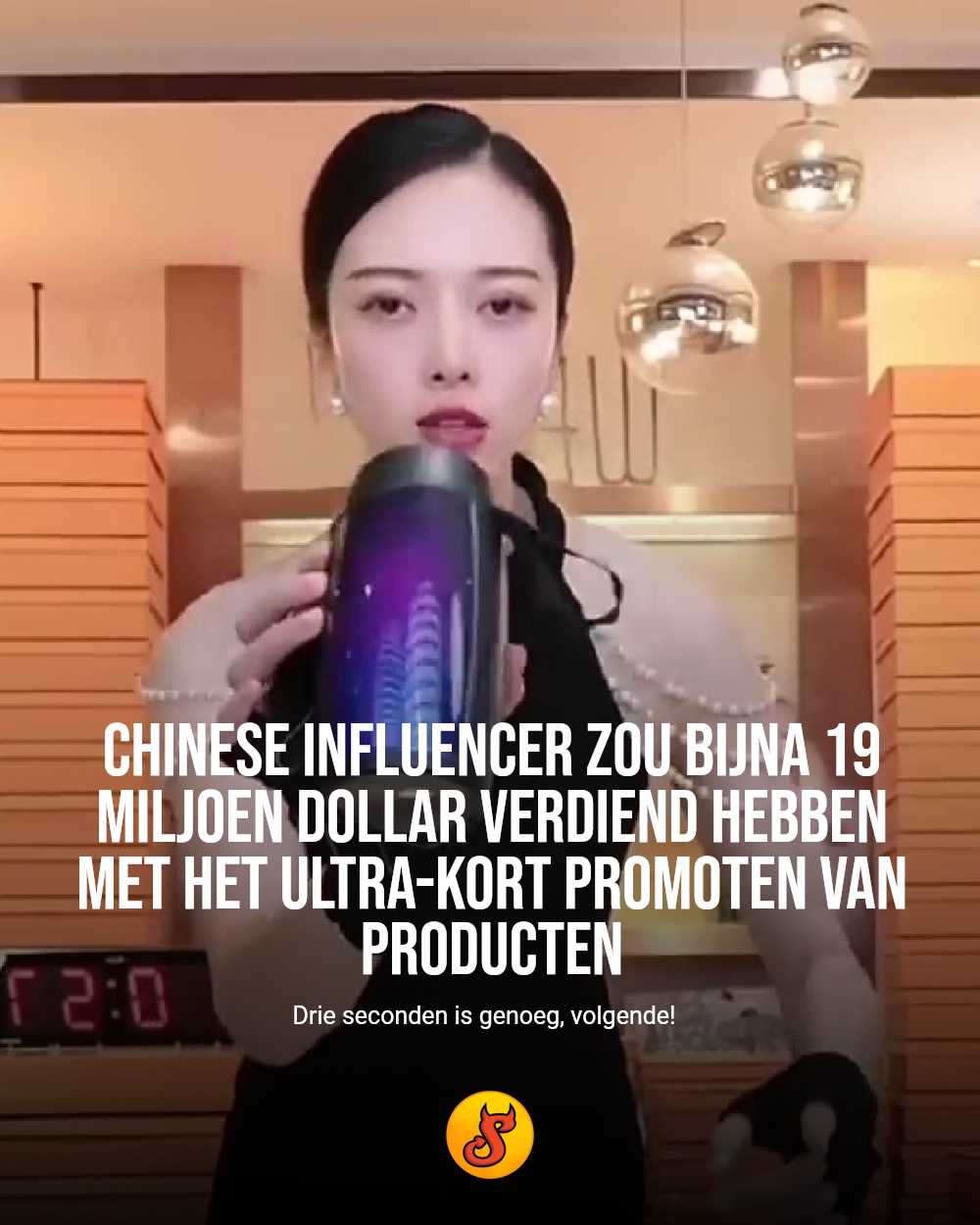 Chinese influencer zou bijna 19 miljoen dollar verdiend hebben met het ultra-kort promoten van producten