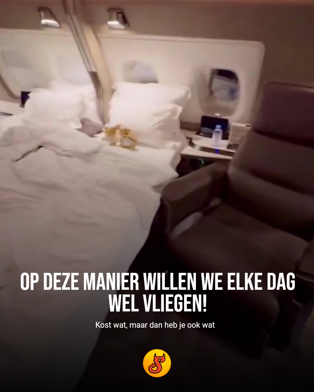 Op deze manier willen we elke dag wel vliegen!