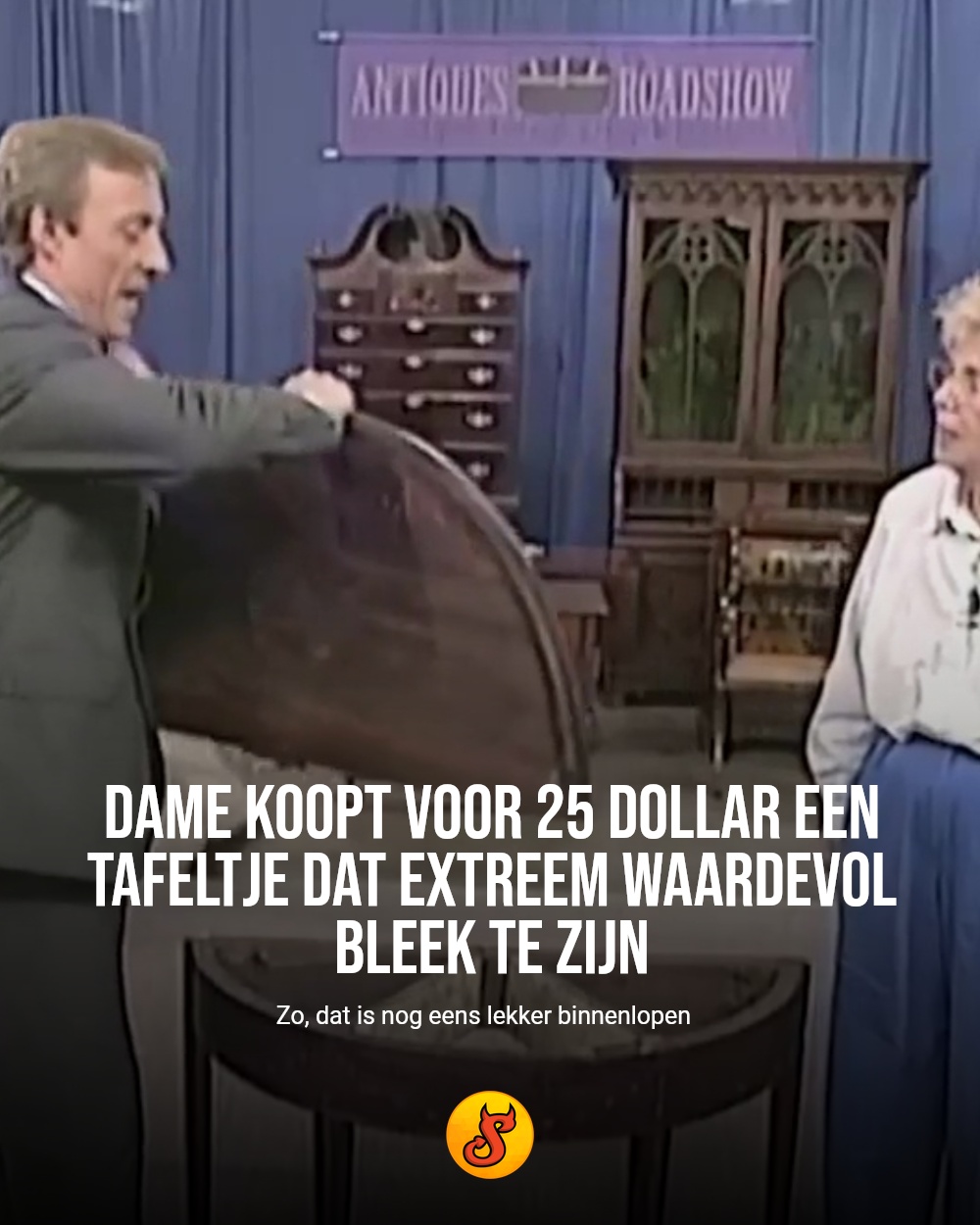 Dame koopt voor 25 dollar een tafeltje dat extreem waardevol bleek te zijn